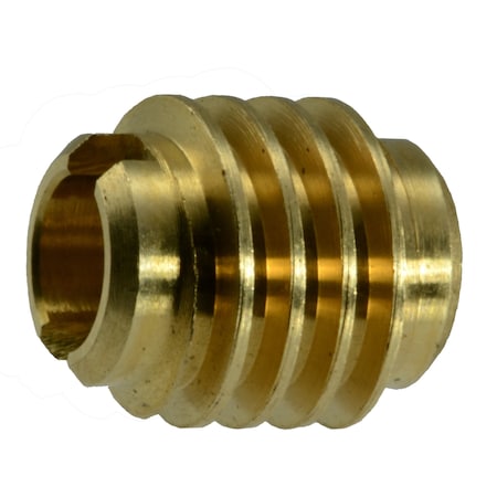 Midwest Fastener Knife Thread Insert, M3-0.50 Int Thrd Sz, 9.5mm L, Brass, 4 PK 32773